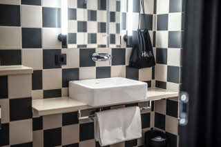 bathroom details at scandic falkoner in copenhagen denmark