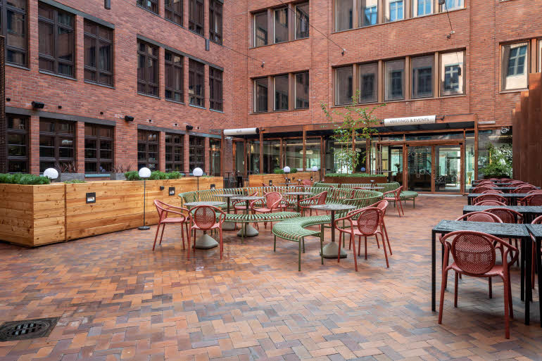 courtyard at scandic helsinki hub