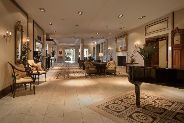 Lobby of hotel Scandic Park Sandefjord in Norway
