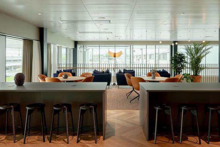 lobby at scandic landvetter in gothenburg