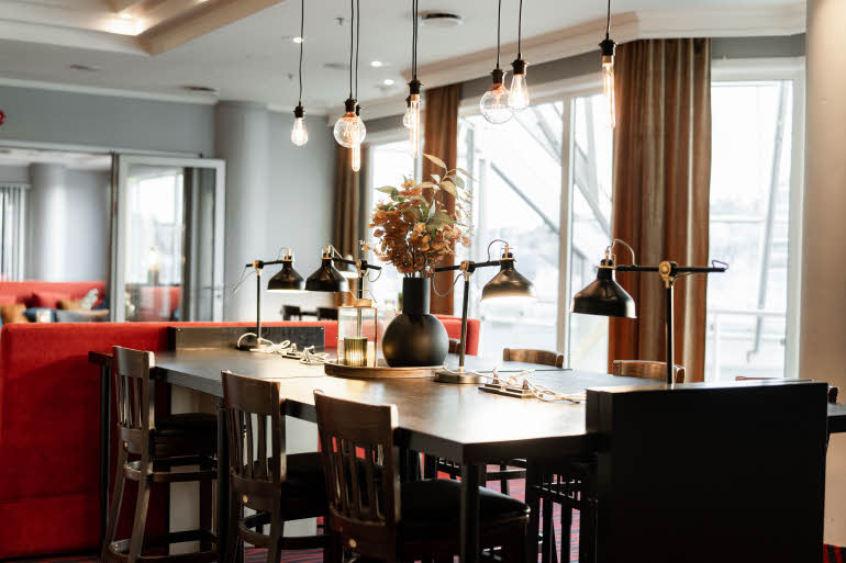 lobby at scandic kristiansund in norway