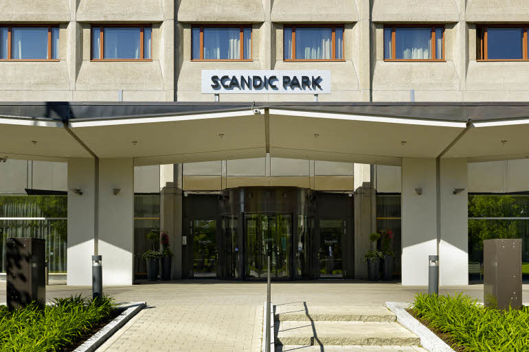 facade and entrance scandic park helsinki hotel finland