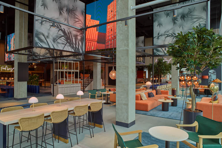 co-working area at scandic gothenborg central