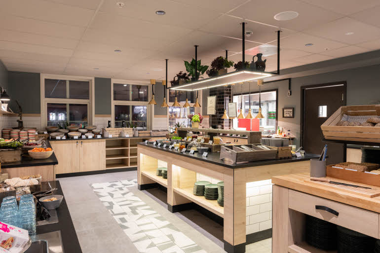 breakfast area at scandic victoria lillehammer in lillehammer