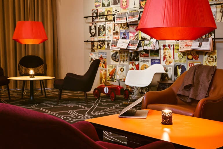 Restaurant lobby hotel Scandic Gavle Vast