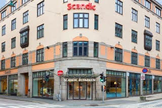 Facade of Scandic Byparken in Bergen