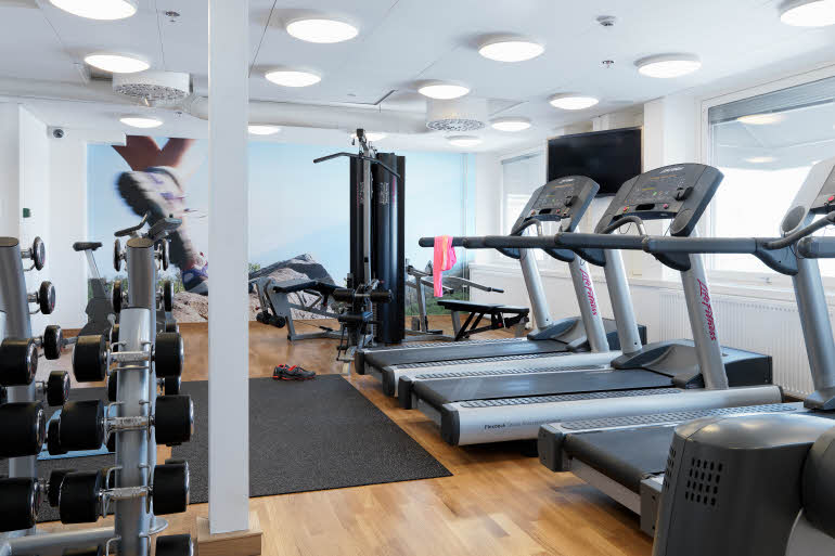 Gym of Scandic Rubinen in Gothenburg