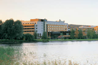 facade lake kallavesi scandic kuopio hotel finland