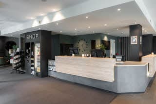 Lobby at scandic oslo city in oslo