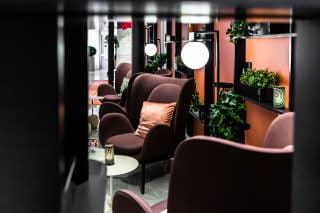 Lobby in Scandic Uplandia in Uppsala Sweden