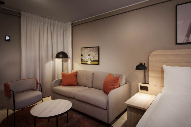 Superior Twin room of Scandic Helsfyr in Norway