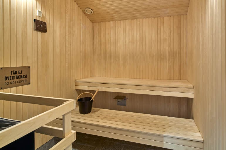 sauna at scandic lugnet in falun