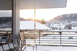 view from junior suite at scandic bergen city