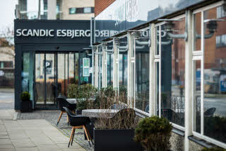 Entrance of Scandic Olympic in Esbjerg Denmark