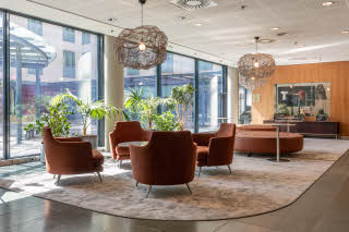 lobby at scandic simonkentta in helsinki