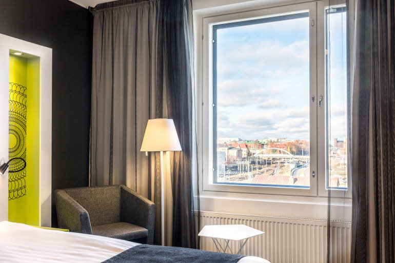 superior room view scandic tampere station hotel finland