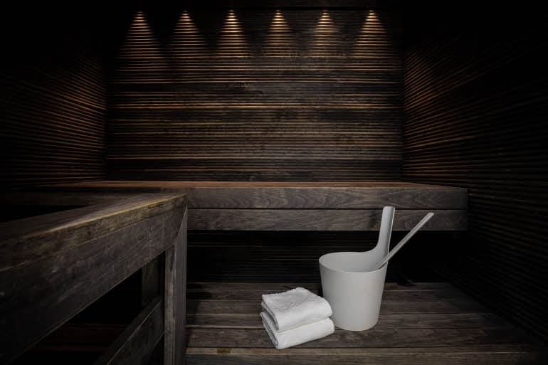 sauna in superior plus room at scandic tampere station