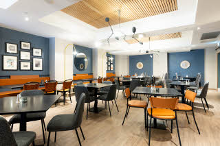 breakfast area at scandic oslo city in oslo