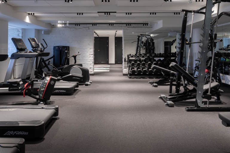 Gym at hotel Scandic Grand Central Helsinki