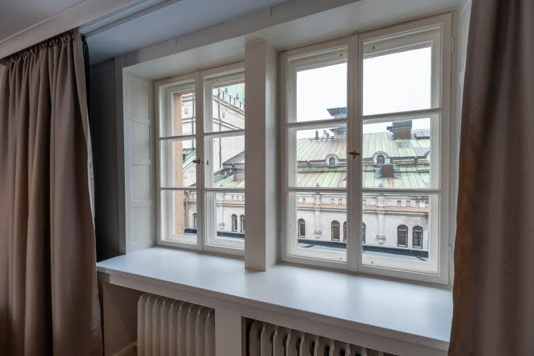 view from junior suite at scandic grand central helsinki