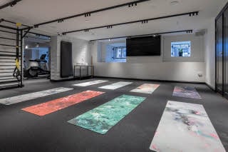 yoga room at scandic grand central helsinki
