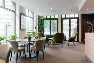 Lobby at scandic oslo city in oslo