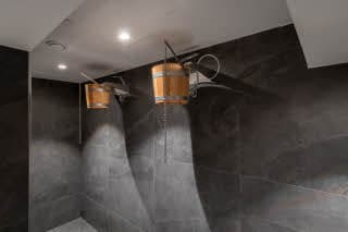 bucket shower at scandic helsinki hub