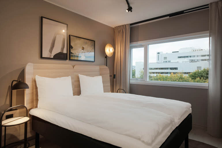 Standard Twin room of Scandic Helsfyr in Norway