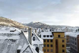 view from family room at scandic bergen city