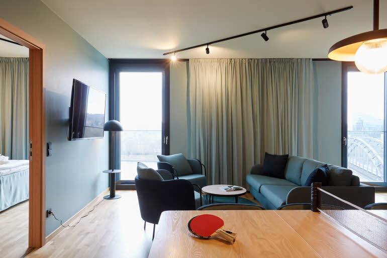 Master Suite lounge Scandic Frankfurt Hafenpark 