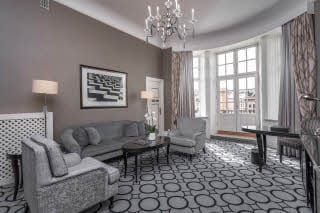 room junior suite with view at grand hotel oslo in norway