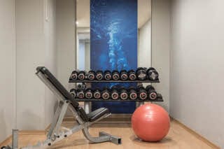 Gym dumbbells Scandic Gdańsk in Poland