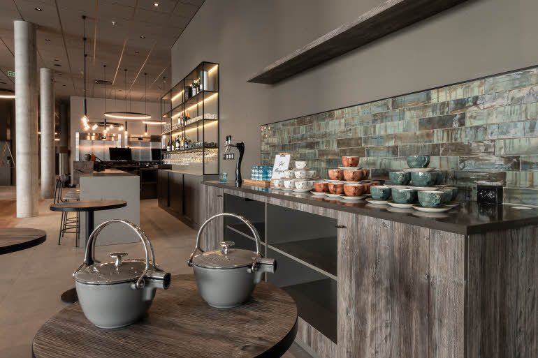 breakfast area at scandic sortland