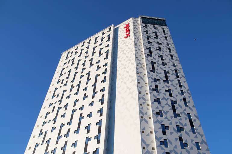 Scandic Lerkendal, facade, northeast, sign, exteriro