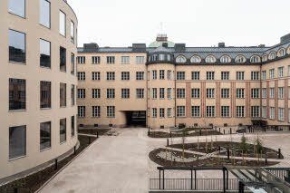 View courtyard at Scandic Grand Central Helsinki