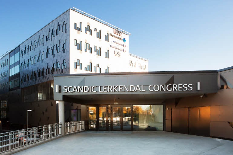 Scandic Lerkendal, facade, sign, exterior, entrance, congress