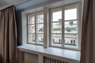 view from junior suite at scandic grand central helsinki