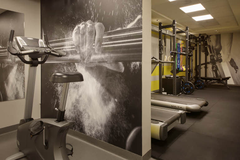 Gym at Scandic Helsfyr in Norway