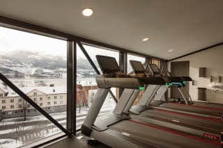 gym at scandic voss in norway