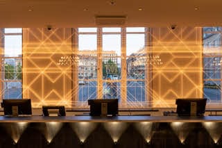 wall light art at scandic grand central helsinki
