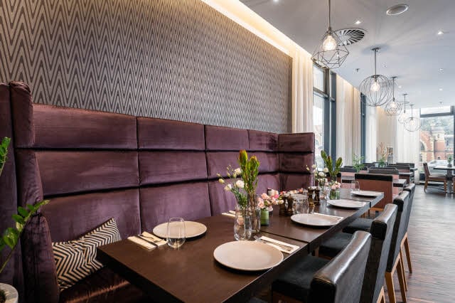 Restaurant sofa table Scandic Gdansk