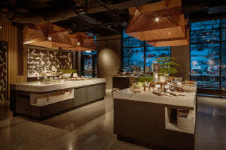 breakfast buffet at scandic voss in norway