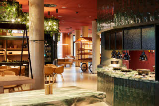 Restaurant buffet Scandic Frankfurt Hafenpark