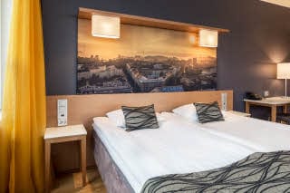 Superior room bed Scandic Meilahti