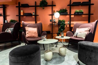 Lobby chairs Scandic Uplandia in Uppsala Sweden