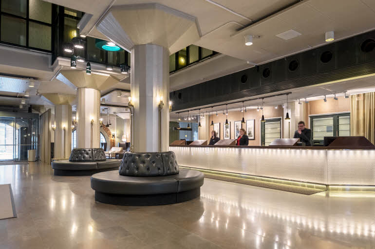 Reception and lobby area Scandic Grand Marina