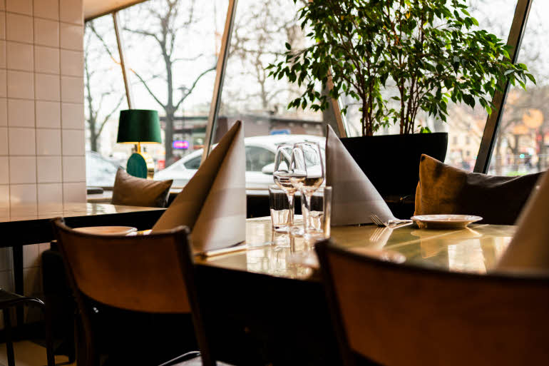 Restaurant table window Scandic Malmen Stockholm