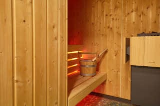 sauna in presidential suite at scandic berlin potsdamer platz in germany