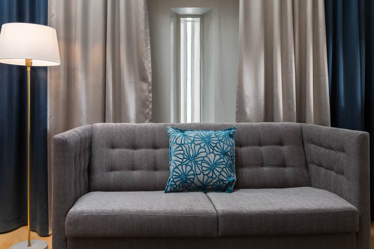 Superior Plus room sofa Scandic Grand Marina in Helsinki