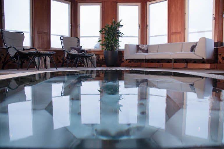 pool relax area at scandic plaza in boras sweden
